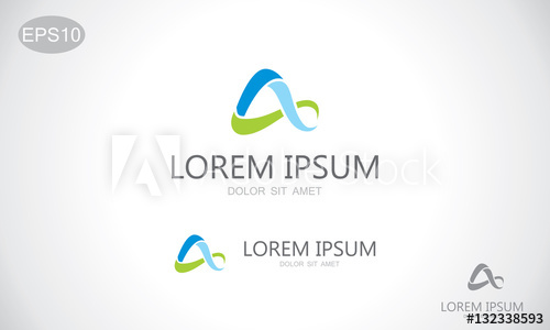 500x300 Letter A Abstract Alpha Vector Logo