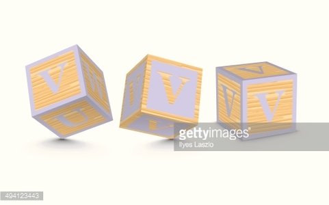 481x300 Vector Letter V Wooden Alphabet Blocks Premium Clipart