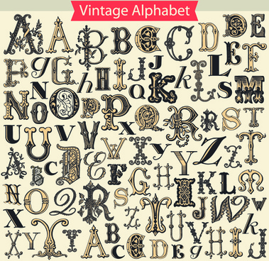 379x368 Retro Newspaper Alphabet Vector Graphics Free Vector In