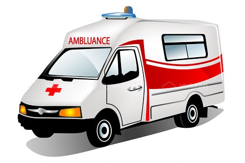 500x333 Cartoon Ambulance Vector