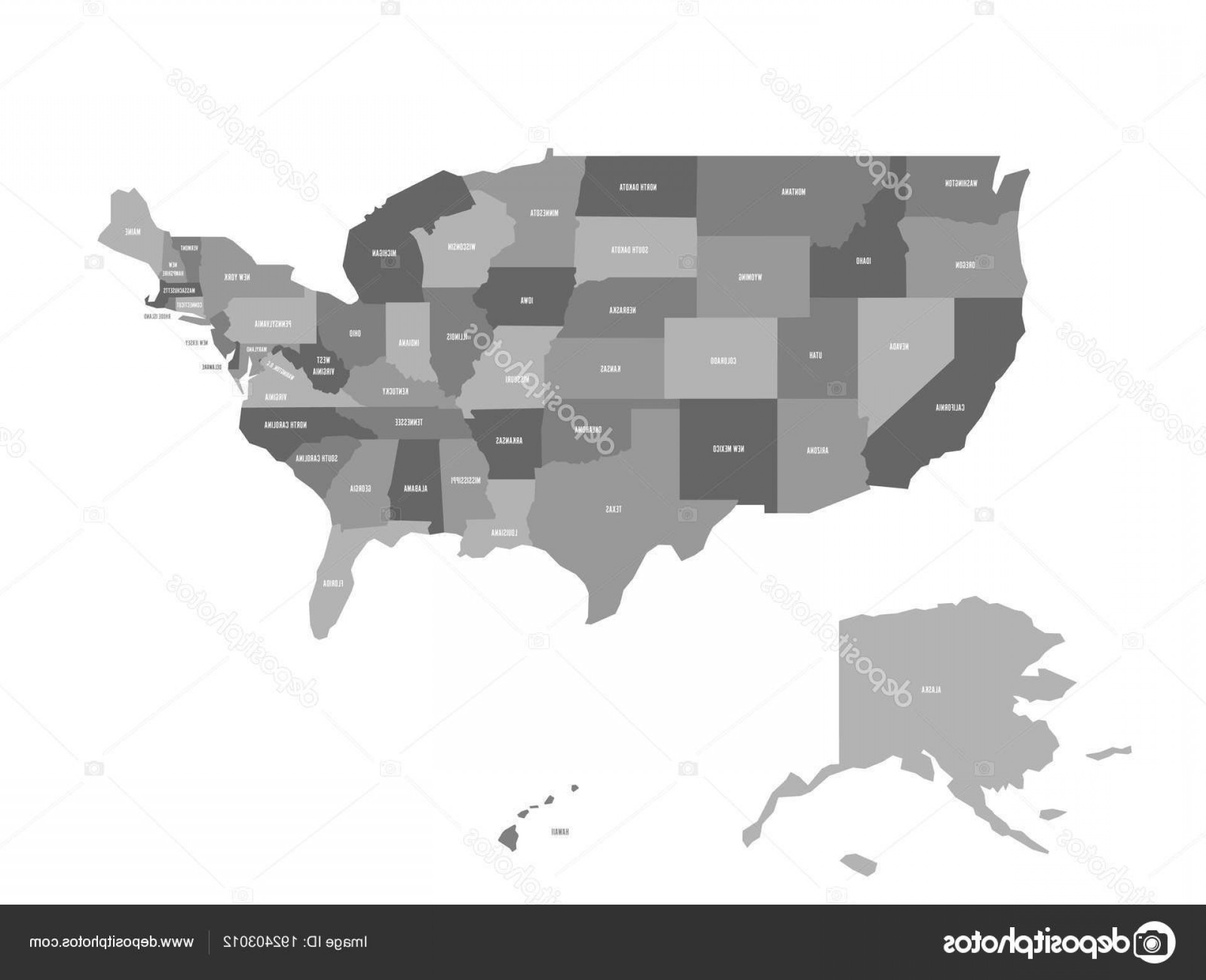 1920x1560 Vector Graphic Usa Map Illustrator Political Map Of United States
