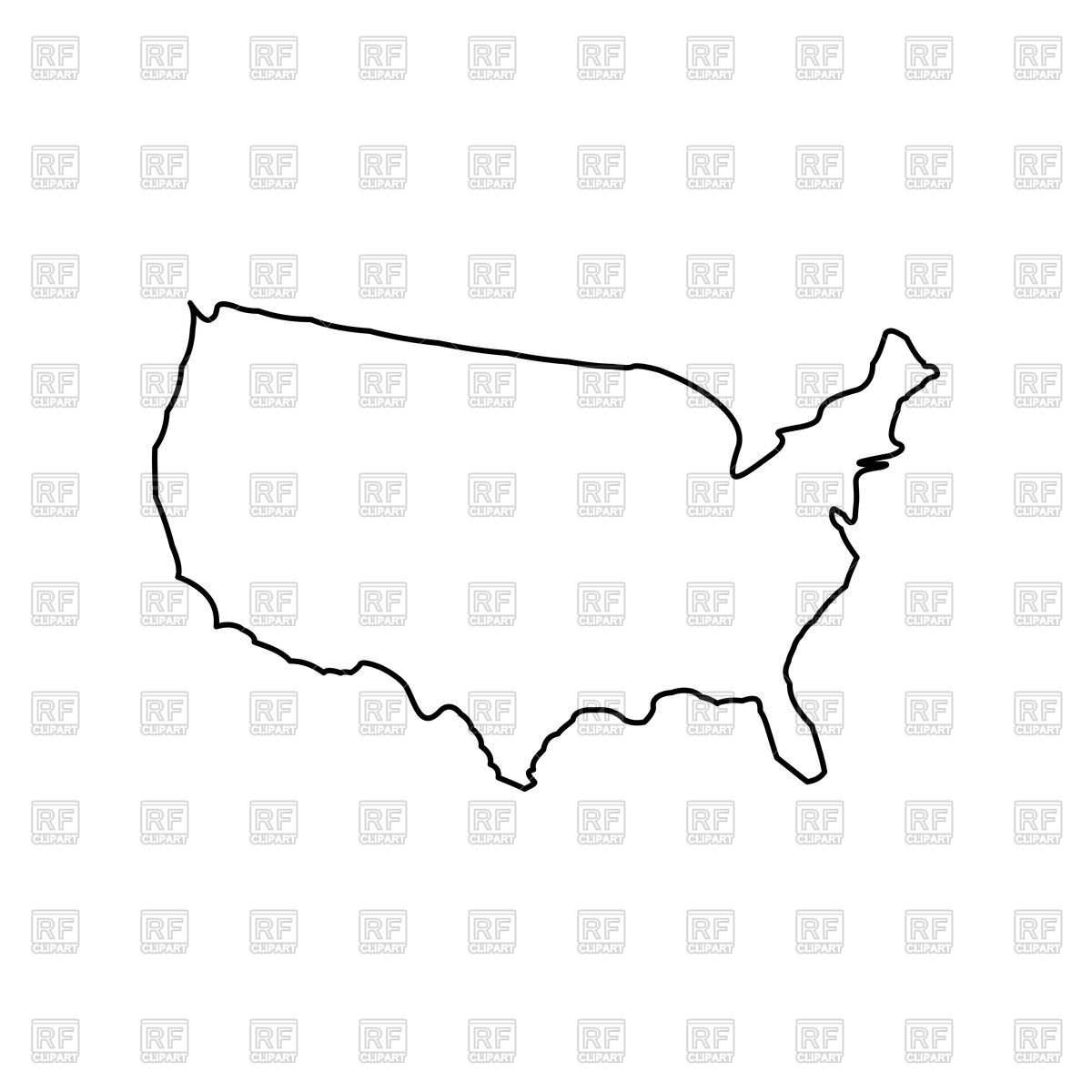 America Outline Vector at GetDrawings | Free download