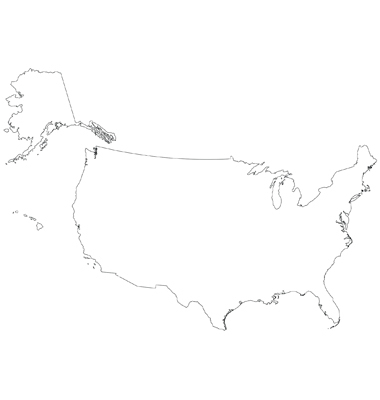 America Outline Vector at GetDrawings | Free download