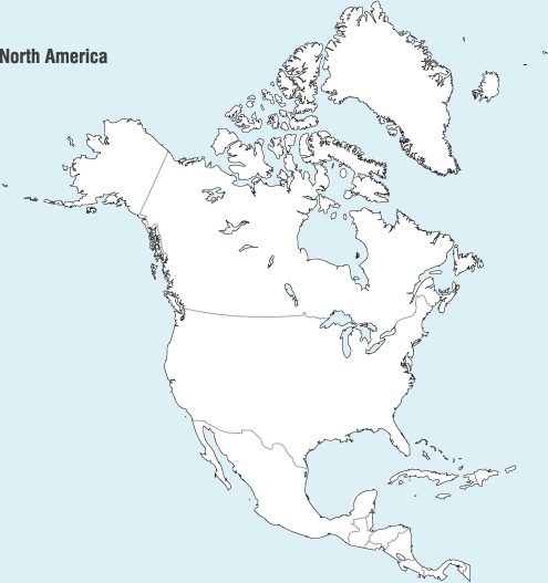495x527 North America Map Vector Free Vector In Adobe Illustrator Ai ( .ai