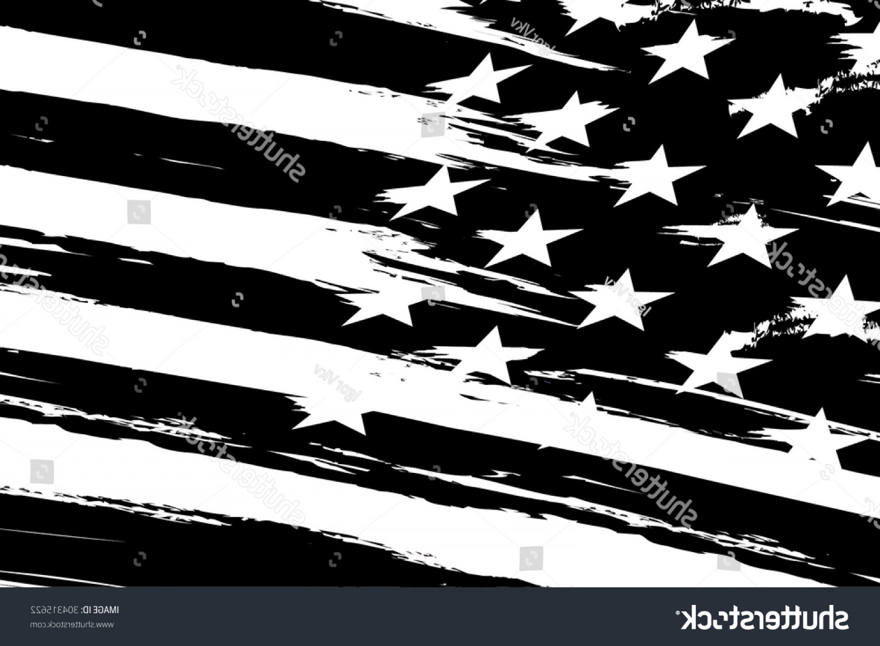 1800x1321 Black White American Flag Vector Orangiausa