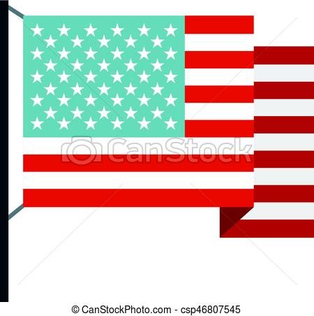 450x452 American Flag Icon Isolated. American Flag Icon Flat Isolated On
