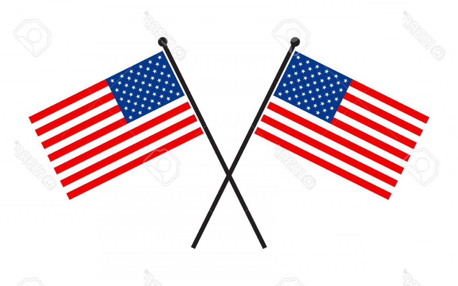 1560x974 Usa Flag Pole Vector Graphic Shopatcloth