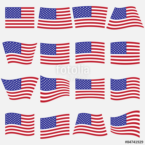 500x500 Vector American Flag Icon Stock Image And Royalty Free Vector