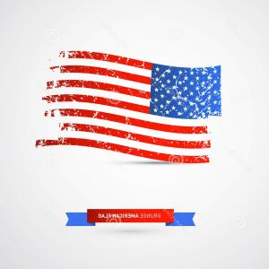 300x300 Royalty Free Stock Images Vector American Flag Dirty Grunge