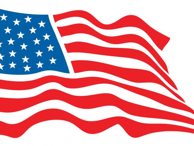 640x480 Drawn American Flag Vector 3