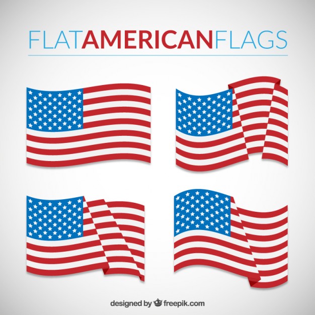 626x626 Flat American Flags Vector Free Download