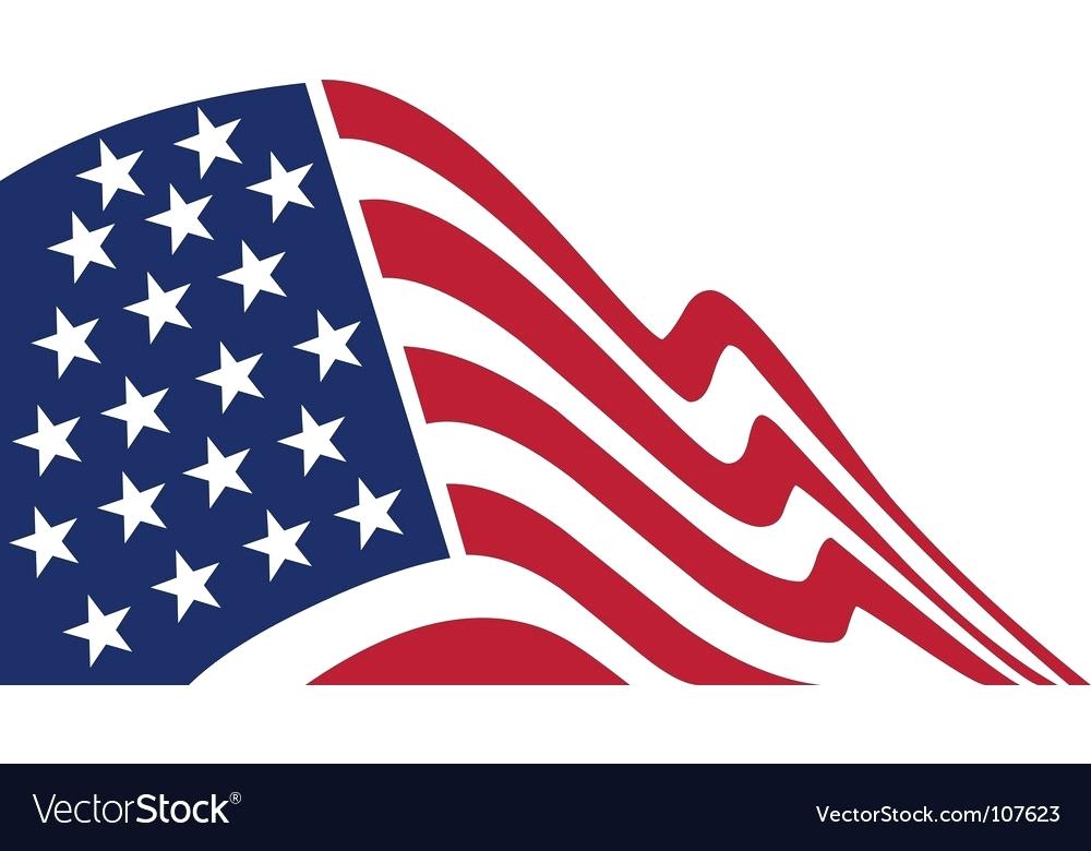 1000x780 American Flag Vector