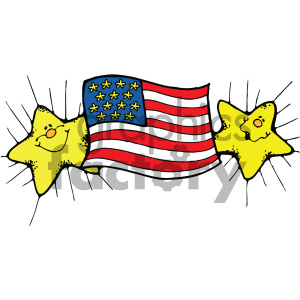 300x300 Royalty Free Vector Art American Flag 003 C 404735 Vector Clip Art