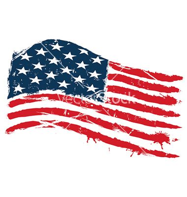 380x400 Grunge Usa Flag Vector 1086755