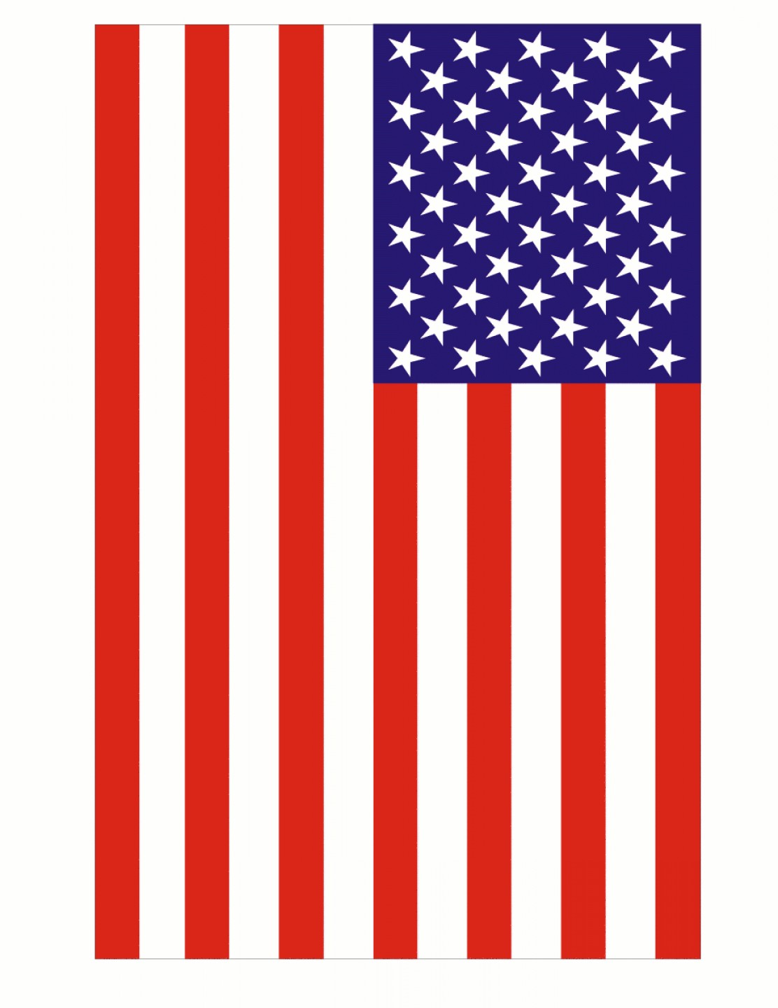 1112x1440 Non Waving American Flag Clipart
