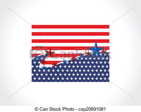 450x357 Vector America Flag Vector Illustration .