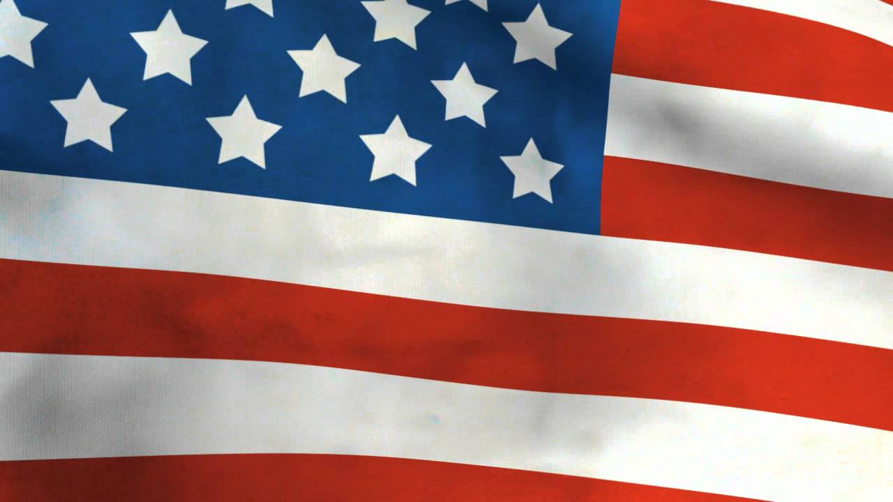1280x720 Vector Clipart American Flag