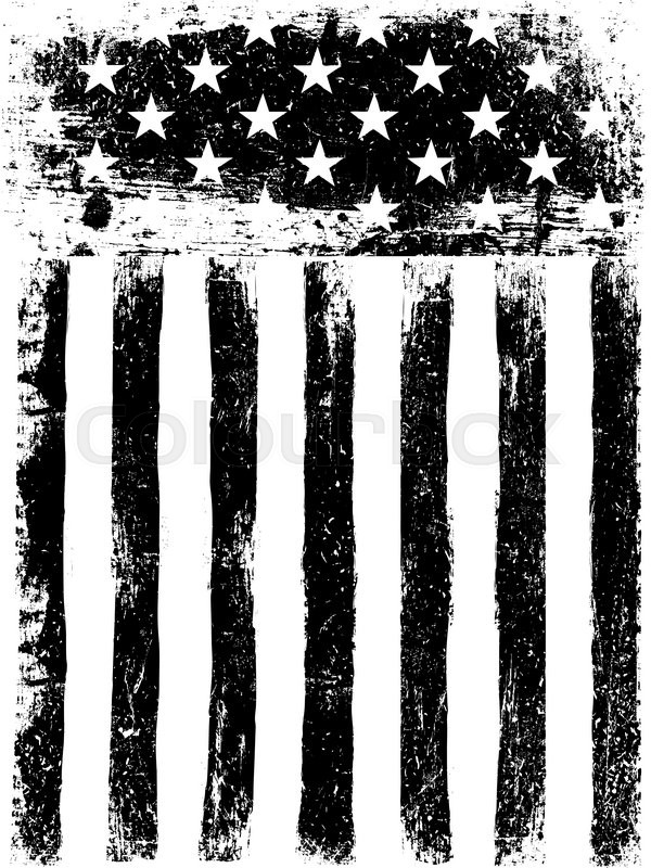 600x800 Stars And Stripes. Monochrome Photocopy American Flag Background