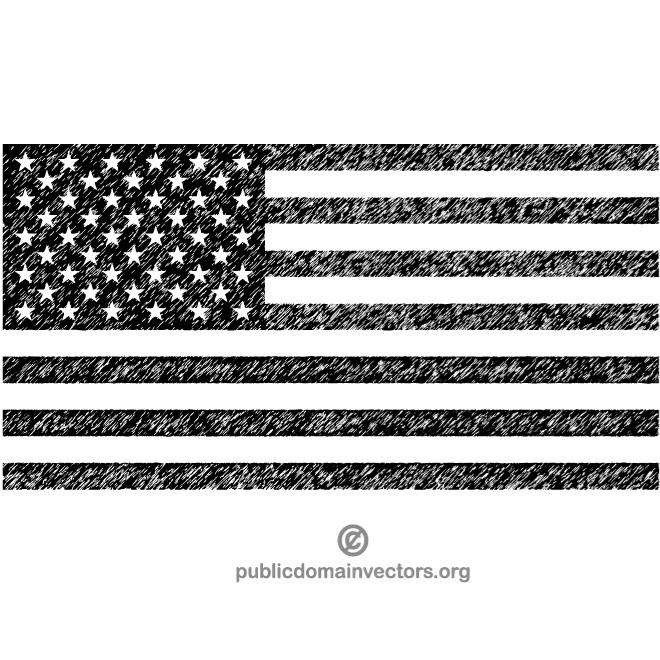 660x660 Us Flag Black And White