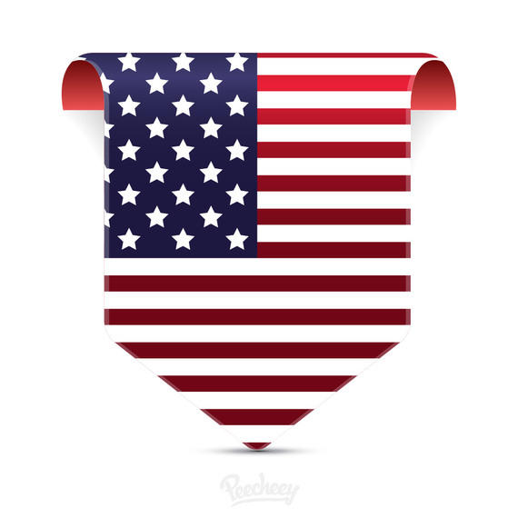 570x570 Labeled Tag American Flag