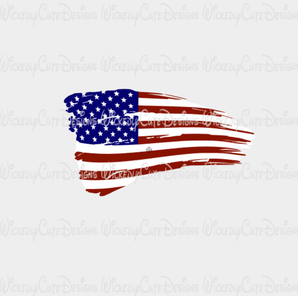 600x597 Distressed American Flag Svg Dxf Eps Png Digital File Free