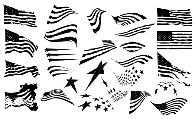645x395 Drawn American Flag Vector 18