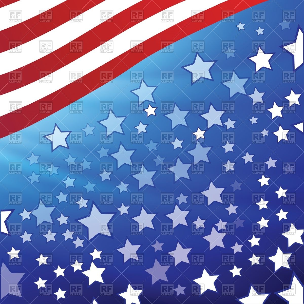 1200x1200 Abstract Background With Elements Of Usa Flag Vector Image