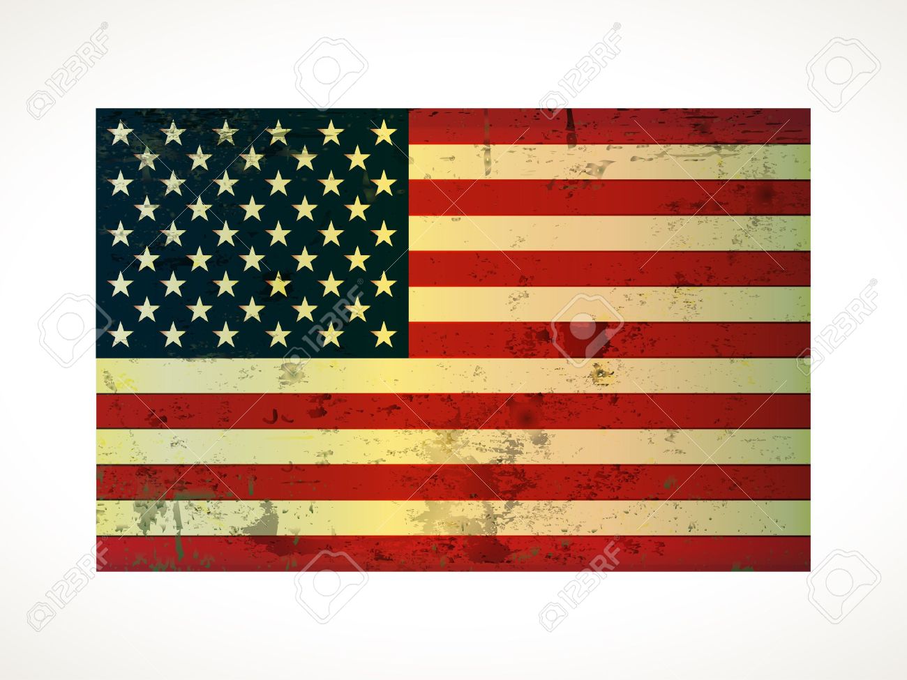 1300x975 Vintage Clipart American Flag