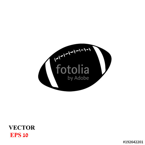 500x500 American Football Ball Vector Stock Image And Royalty Free Vector