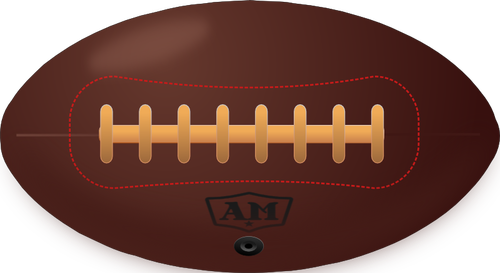 500x273 Vintage American Football Ball Vector Illustration Public Domain