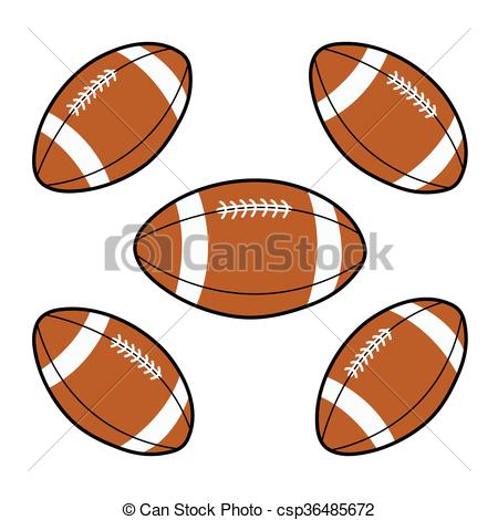 450x470 American Football Ball Vector Icon.