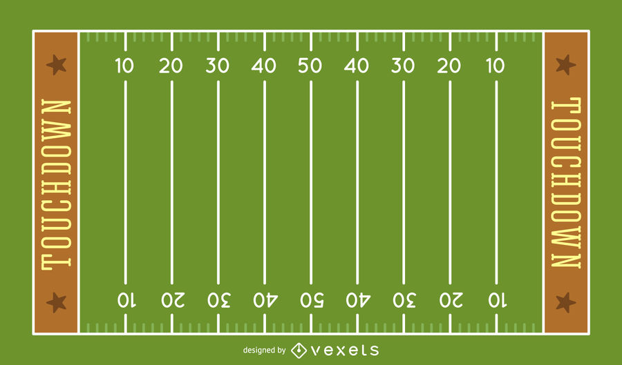 900x529 American Football Field Illustration