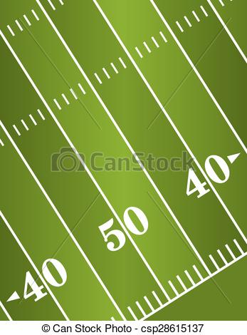 347x470 Diagonal American Football Field Background. An Illustration Of A