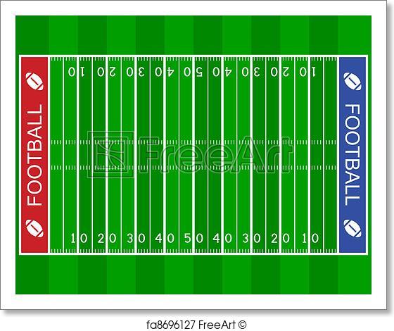 560x470 Free Art Print Of Vector American Football Field Freeart Fa8696127