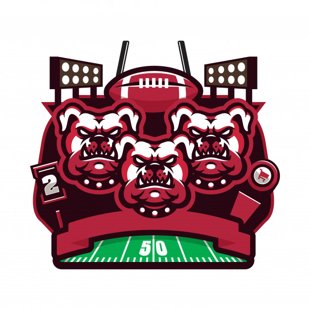 626x626 American Football Logo Vector Mascot Illustration Vector Premium