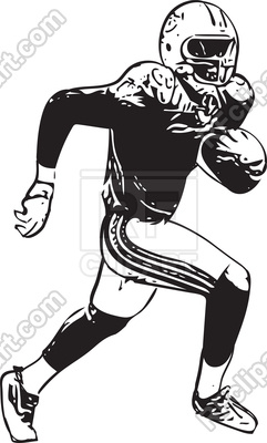 241x400 American Football Player Vector Image Vector Artwork Of People