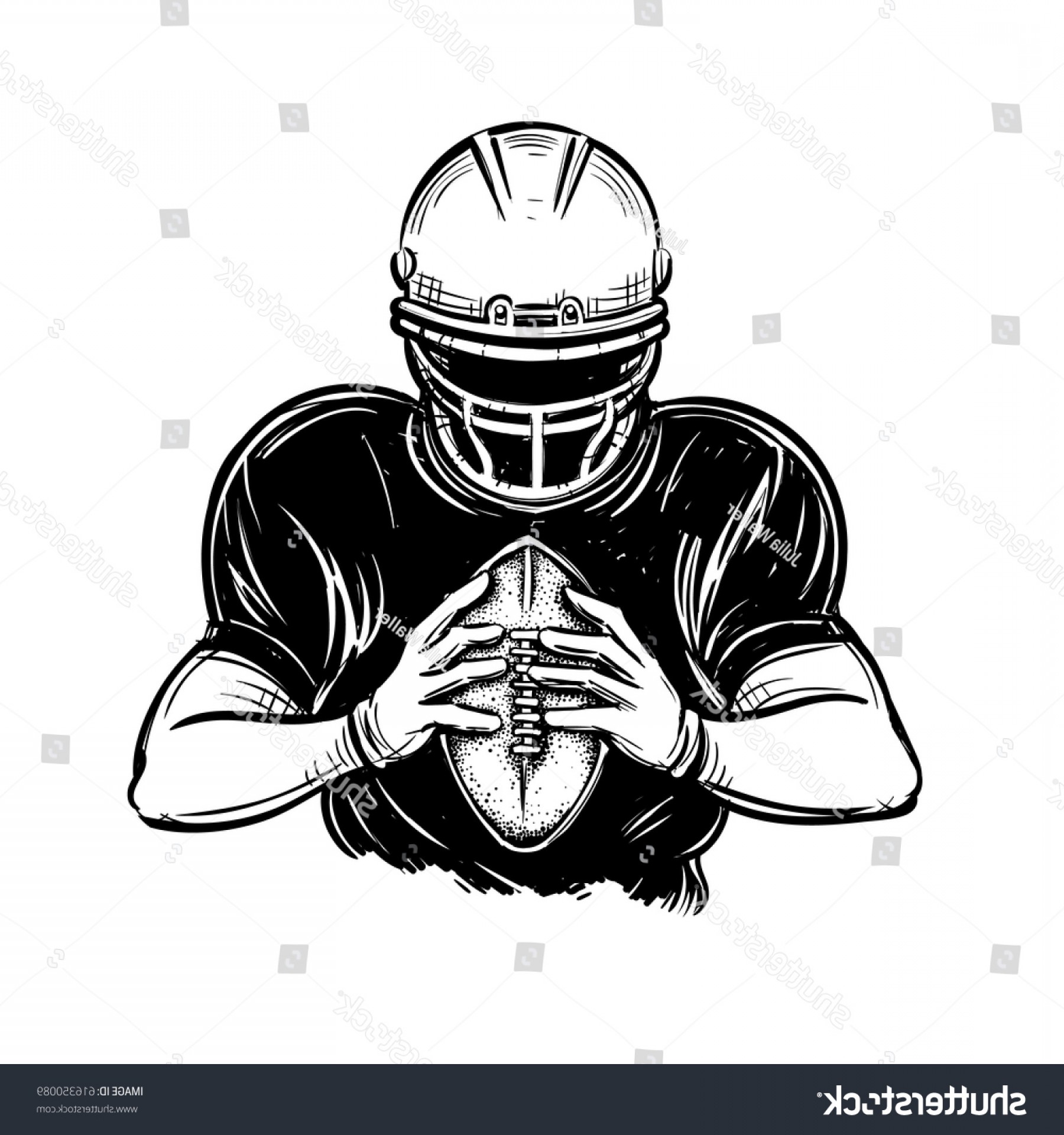 1800x1920 Vector Black White American Football Player Createmepink