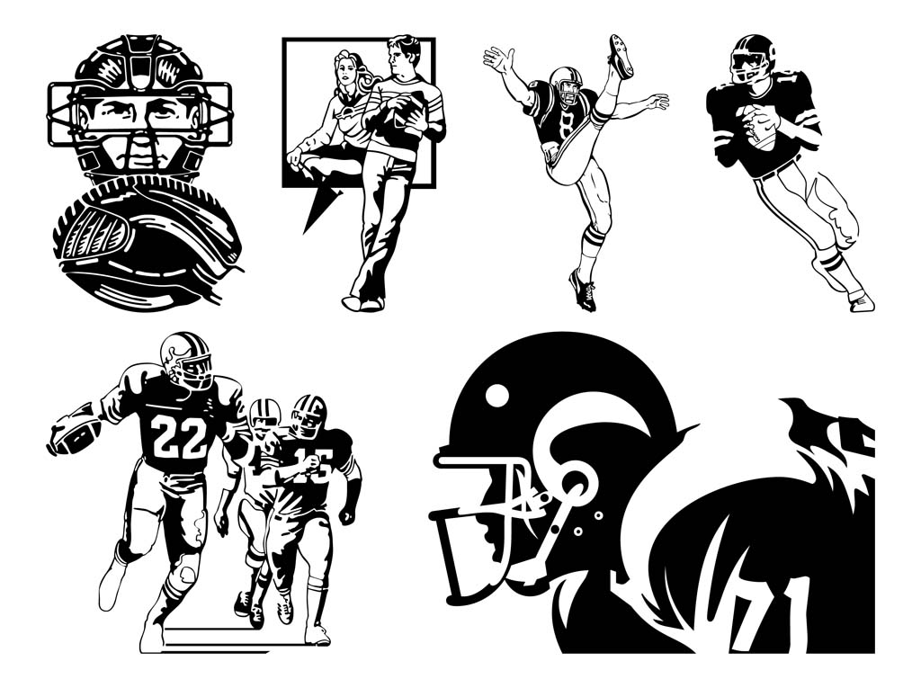 1024x765 American Football Vector Vector Art Amp Graphics