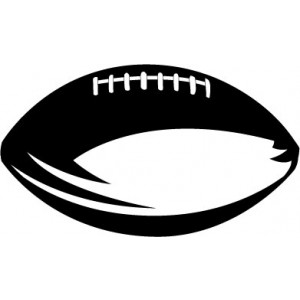300x300 American Football Vector Clip Art Flag Football Players