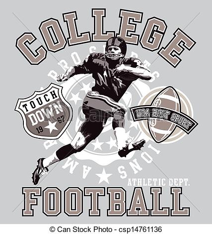 427x470 American College Football. Football Sport Vector For T Shirt