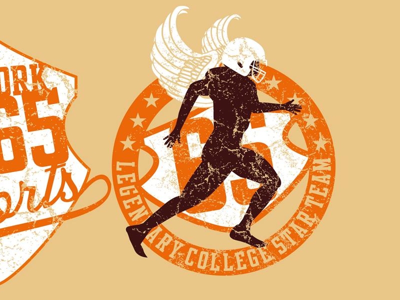 800x600 American Football Graphic Design Vector Art By A1vector