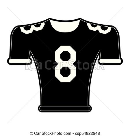 450x470 American Football Shirt Icon Vector Illustration Graphic Design.