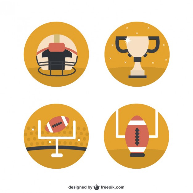 626x626 American Football Icons Set Vector Free Vector Download In .ai