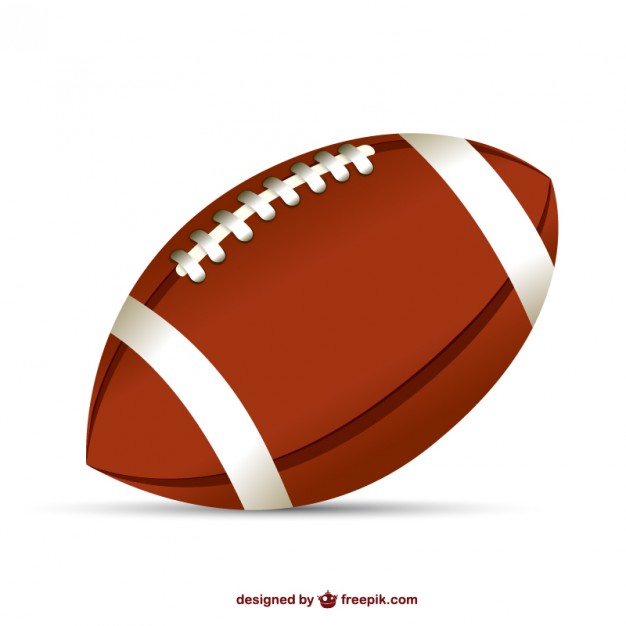 626x626 American Football Ball Illustration Free Vector Free Vectors