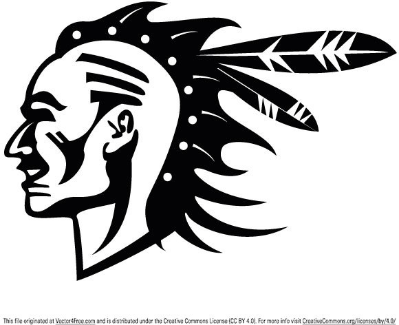 580x472 American Indian Vector Image Free Vector In Encapsulated