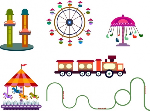 494x368 Amusement Parks Free Vector Download (545 Free Vector) For