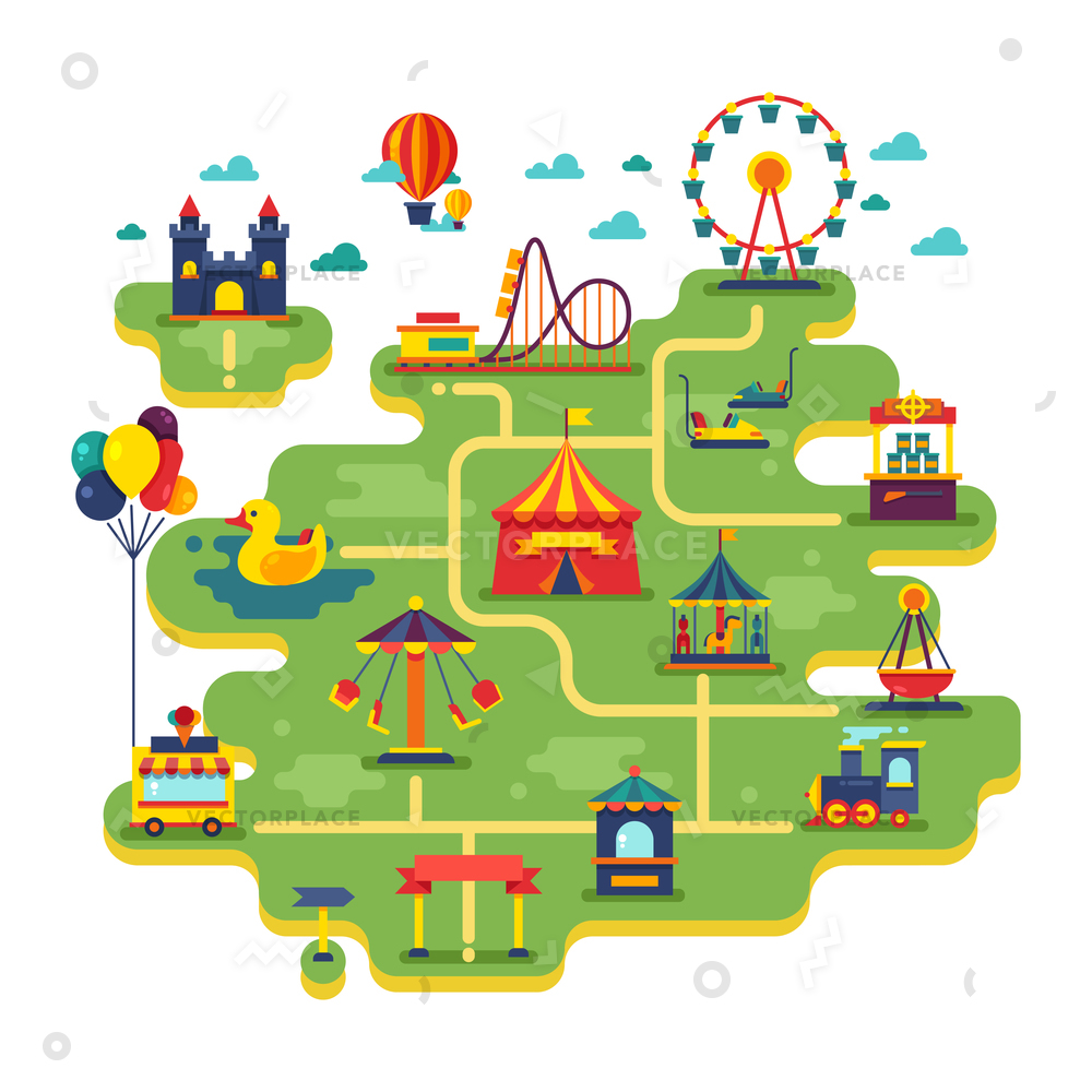 Amusement Park Vector at GetDrawings | Free download