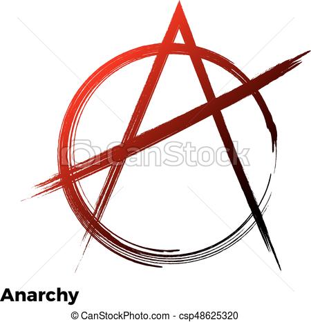 450x467 Anarchy Grunge Symbol Vector A Letter Icon.