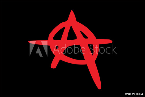 500x334 Vector Of Anarchy Sign.