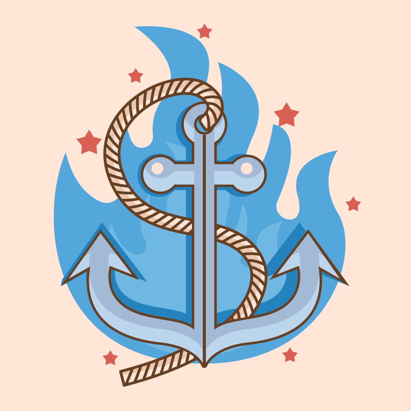 1400x1400 Anchor Tattoo Vector